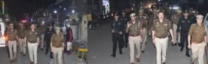 Superintendent of Police patrolled on foot in Thana Ganj area, gave necessary guidelines to the police