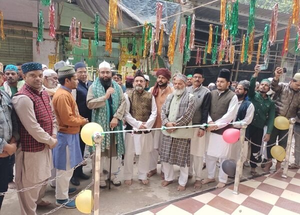 Inauguration of the Vazu Khana built outside Badaun's Chhota Sarkar Dargah.