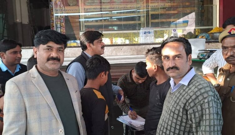 13 child laborers were freed by raiding shops and shelters in Dataganj.