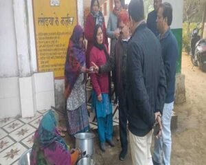 DM inspected upper primary school