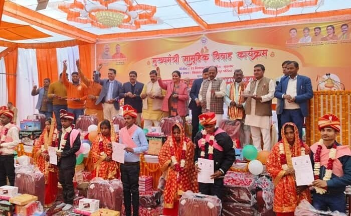 A group marriage was organized with much fanfare, some went for it and some said, "It is accepted..."