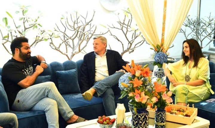 Netflix CEO Ted Sarandos has lunch with Man of Mass NTR Jr