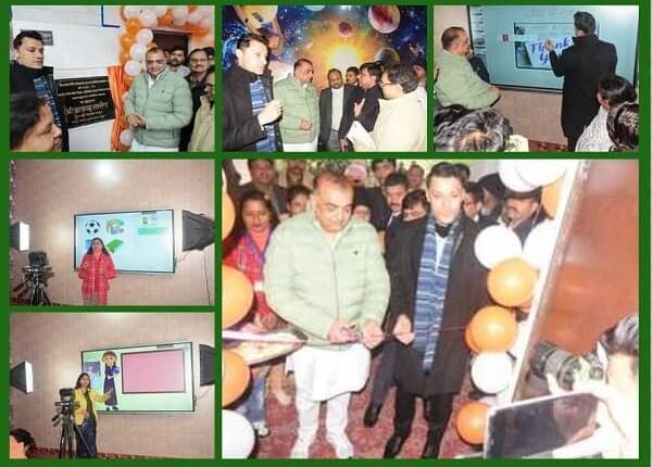 City MLA Akash Saxena and Chief Development Officer Nandkishore Kalal inaugurated the first video recording room of Uttar Pradesh.