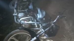 Cow slaughter criminal arrested during police encounter, one motorcycle, one illegal pistol with one shell and one live cartridge recovered.