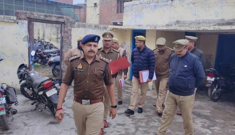 CO conducted monthly inspection of Shahbad police station
