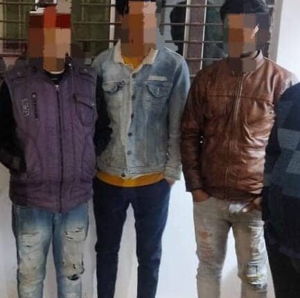 Police station Azimnagar arrested three accused while gambling