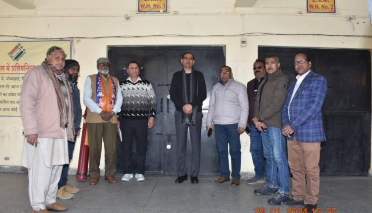 District Magistrate did on-site inspection of EVM warehouse