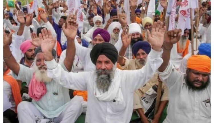 Demonstration of farmers on railway tracks for several hours in Punjab, protesters sitting on the tracks against police action