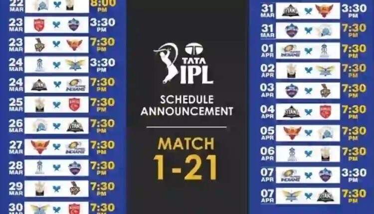 IPL 2024 schedule announced, 21 matches to be held in first 15 days, see schedule here
