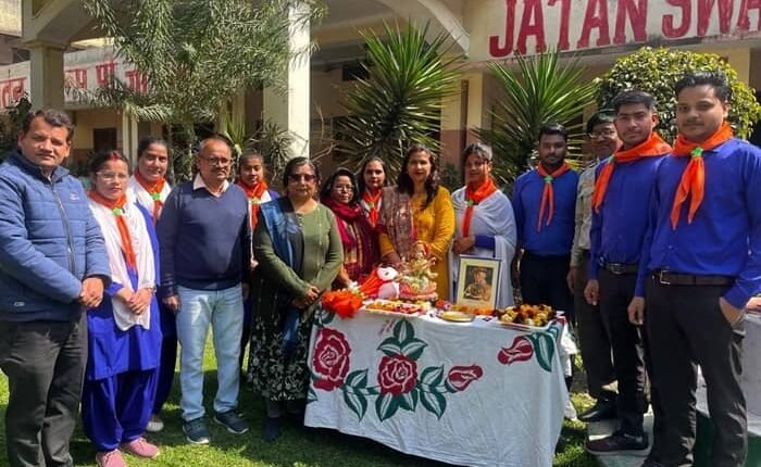 On the occasion of World Scout Day, a five-day Scout Guide Camp was inaugurated in the B.Ed Department of JSPG College.