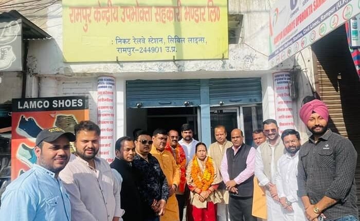Neelam Sharma became the unopposed president of Rampur Central Consumer Cooperative Store.