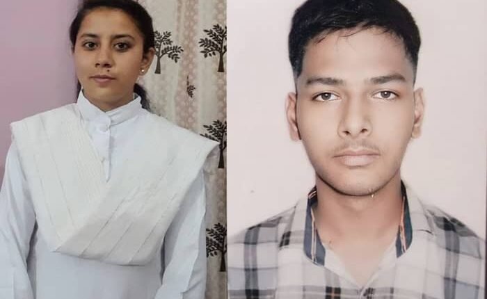 Devendra stood first in MA Hindi first semester and Manvi stood first in third semester.