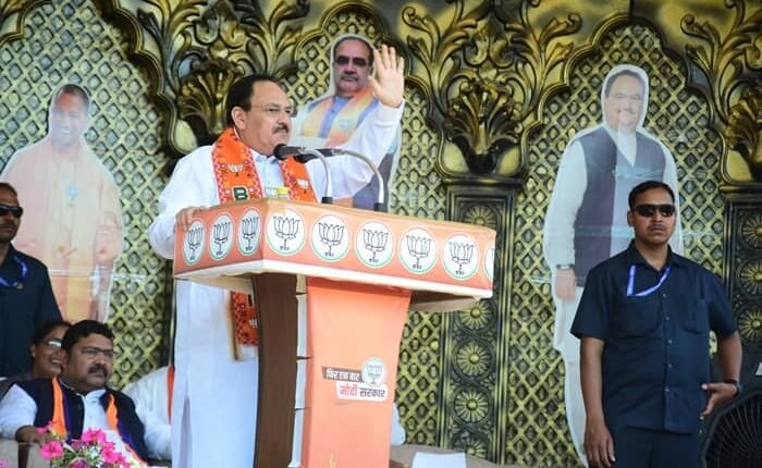 BJP National President JP Nadda reached Rampur, fiercely targeted the I.N.D.I.A alliance
