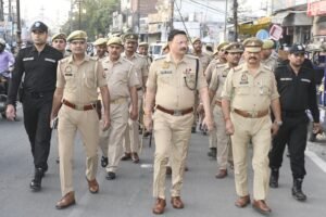 Superintendent of Police, Rampur inspected the Friday parade by taking salute in the police line.