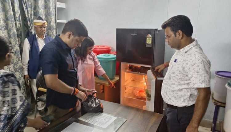 The District Magistrate did a surprise inspection of the Shishu Sadan