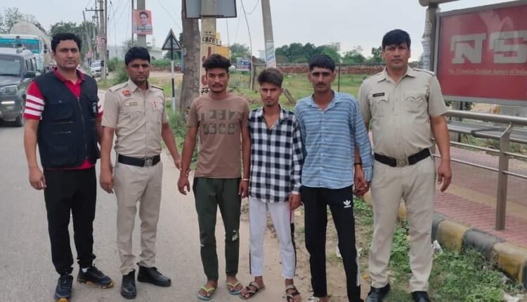 03 accused arrested for firing in the air and threatening to kill