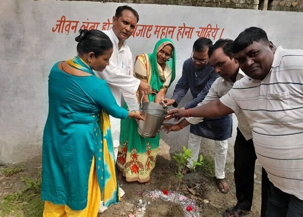 Plantation was done under the School Chalo Abhiyan