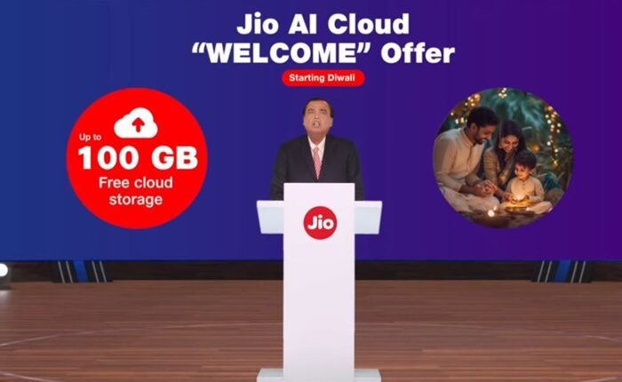 Jio will give 100 GB free cloud storage