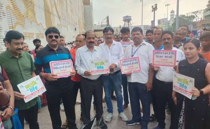 To avoid diabetes, walking along with being stress free is very important.