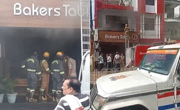 Rampur: Huge fire breaks out in Bakers Table Restaurant, fire suspected to be caused by short circuit