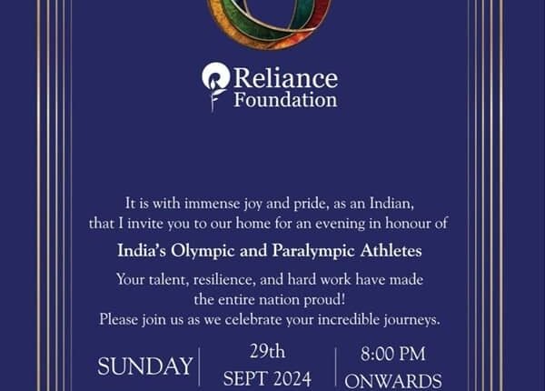 Nita Ambani will honor Olympic and Paralympic players