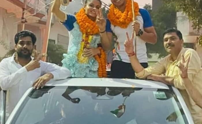 Modinagar's daughter Simran Sharma won bronze medal in Paris Paralympics 2024, grand welcome in village Sikri Khurd