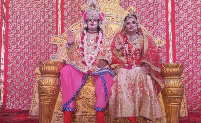 Lord Rama broke the bow after taking permission from his Guru