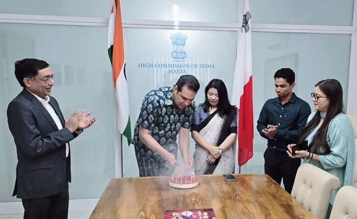 Naved Mian's birthday celebrated at the Indian High Commission in Malta
