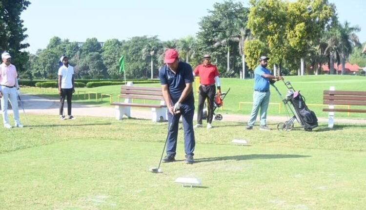 Aligarh resident Deputy Inspector General of Police Dinesh Kumar Singh was awarded the Best Golfer award and trophy