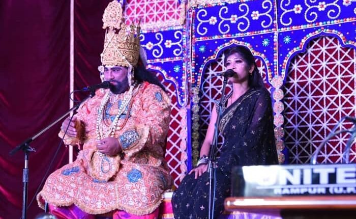 Lord Ram, Sita and Lakshman went to the forest, the audience kept enjoying the performance till midnight