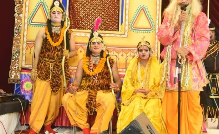 Bharat's departure to Chitrakoot, receipt of Paduka, Jayant Leela, meeting with Anusuiya were staged