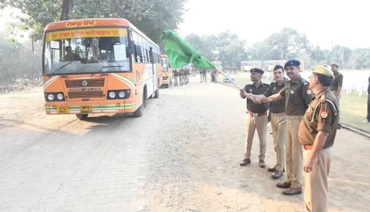 Rampur: Police force left for Moradabad for Assembly by-election-2024, security preparations in full swing