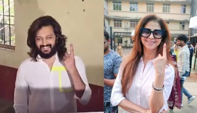 Maharashtra Election Voting Live: Many artists including Ritesh Deshmukh, Urmila Matondkar cast their vote in Mumbai