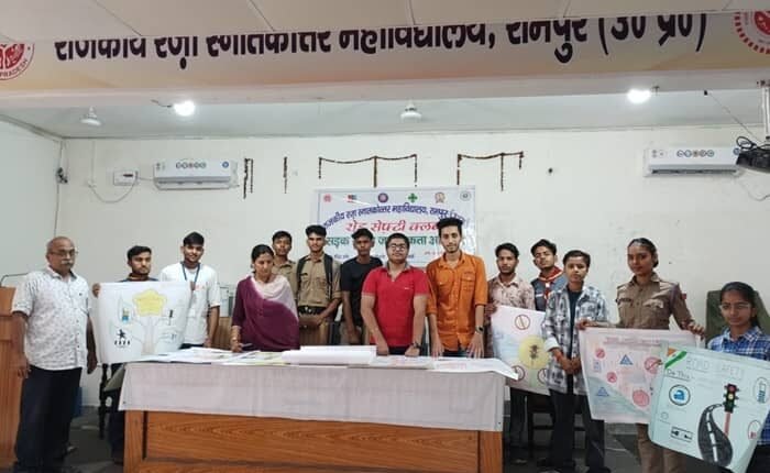 Painting/Poster Competition organized for Road Safety Awareness at Government Raza Postgraduate College