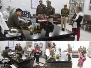 Superintendent of Police Rampur inspected the parade on Friday at the Reserve Police Line