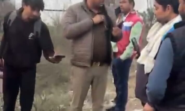 There was a stir after a dead body was found in a drain near Modinagar Brahmapuri