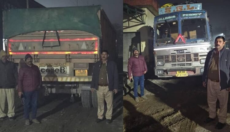 Checking campaign conducted by Transport Department: 04 overloaded vehicles challaned, 06 seized