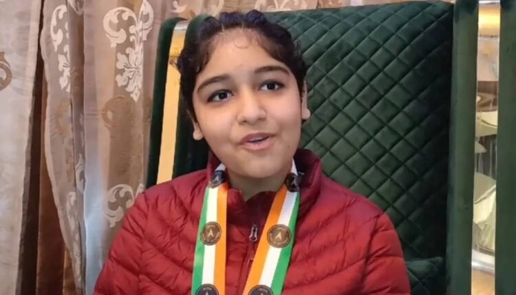 12 year old girl from Amritsar got her name registered in India Book of Records for nail art