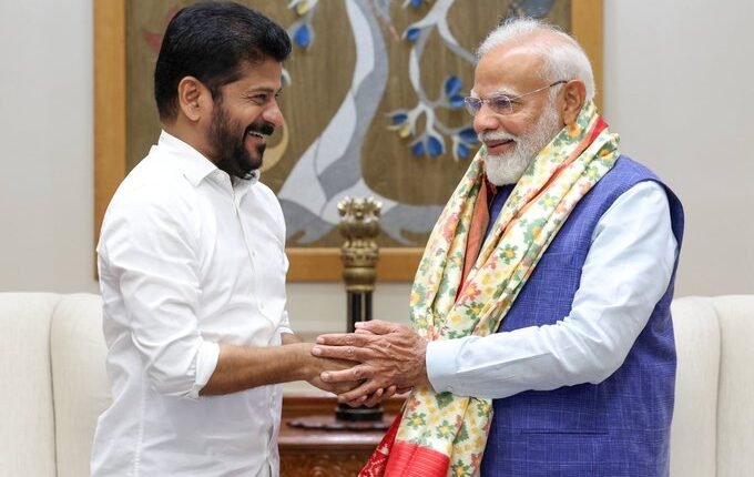 Telangana Chief Minister Revanth Reddy meets Prime Minister Narendra Modi