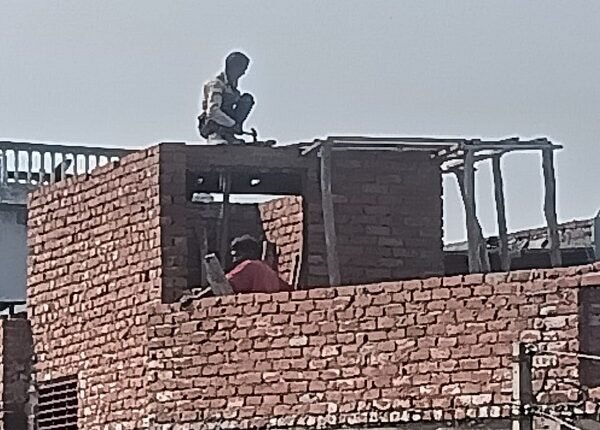 In village Sara Modinagar, illegal mosque is being constructed by putting a lintel on the road