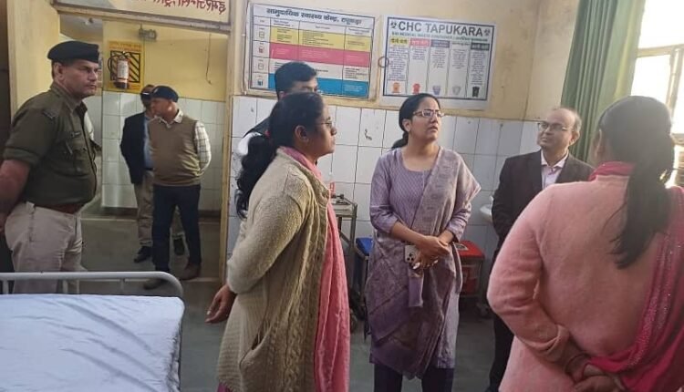 Tapukda: RICO MD conducted surprise inspection of Tapukda CHC, organized voluntary blood donation camp.