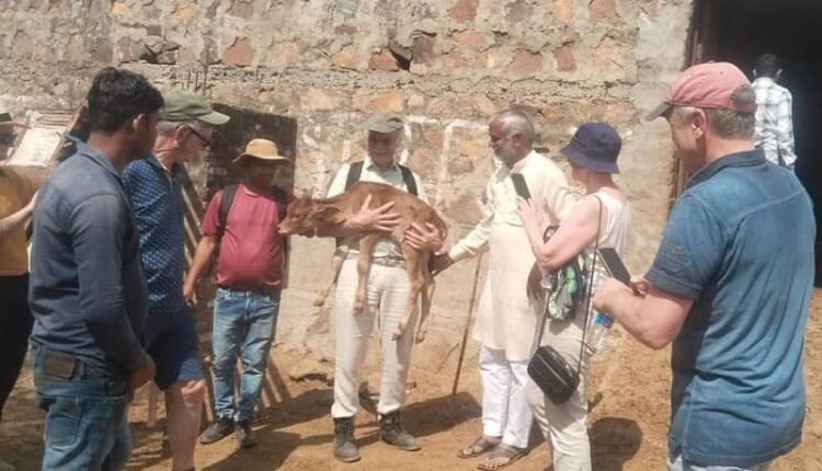 15 tourists from Netherlands reached Mouni Baba Gaushala