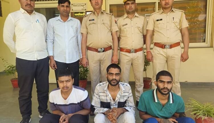 Three accused who opened fire in Pur village were arrested