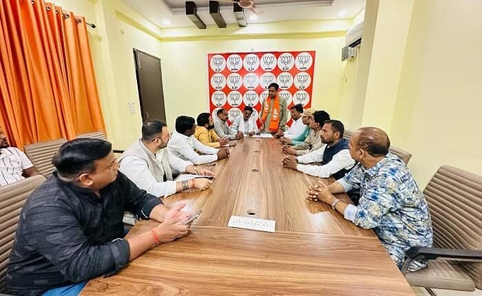 Meeting held at Bharatiya Janata Party office, chaired by President Harish Gangwar