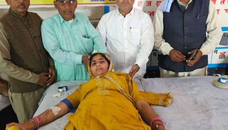 The first massive voluntary blood donation camp was organized