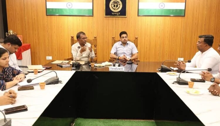 The District Election Officer held a meeting with the representatives of all the political parties of the district