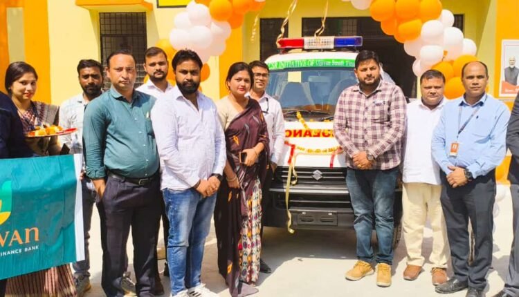 Ujjivan Small Finance Bank donated an ambulance to Govindpuri Community Health Center