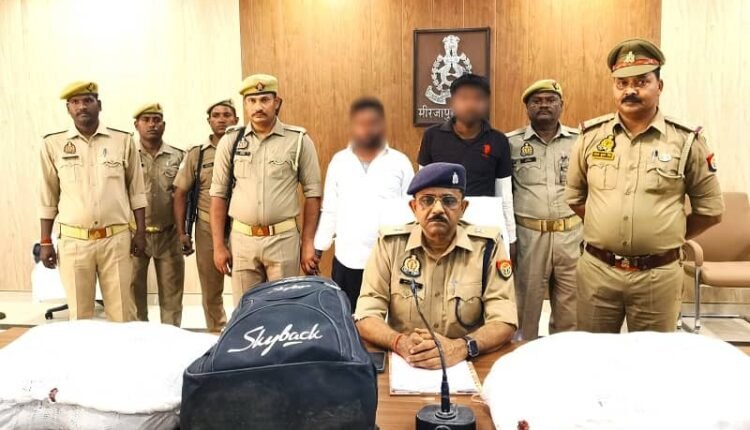 Two inter-state smugglers arrested with illegal ganja worth ₹8 lakh, two scooties recovered