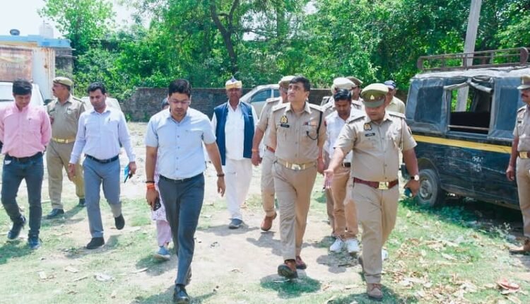Additional Superintendent of Police, Rampur visited Reserve Police Line, Rampur and inspected the under construction residential buildings/barracks etc.