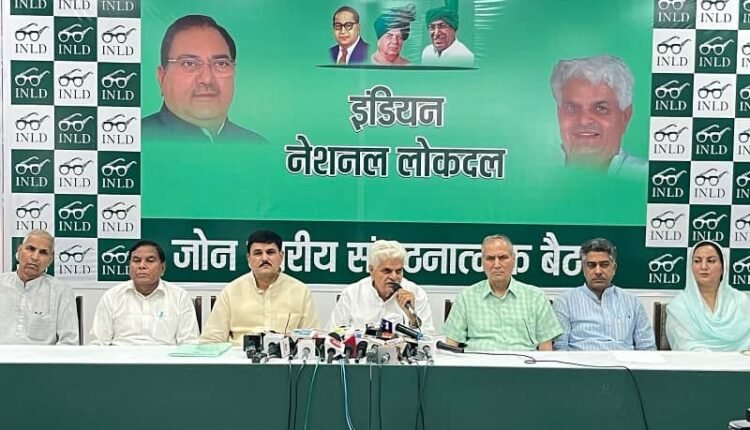 INLD will take to the streets on the issue of water to protect the interests of Haryana state: Rampal Majra